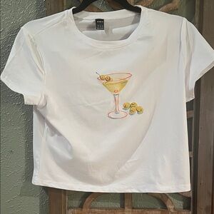 SHEIN Martini Cropped tee